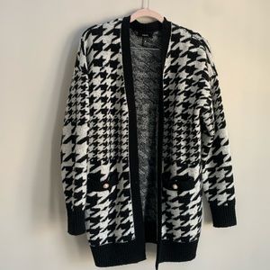Bloomingdale’s Houndstooth Cardigan